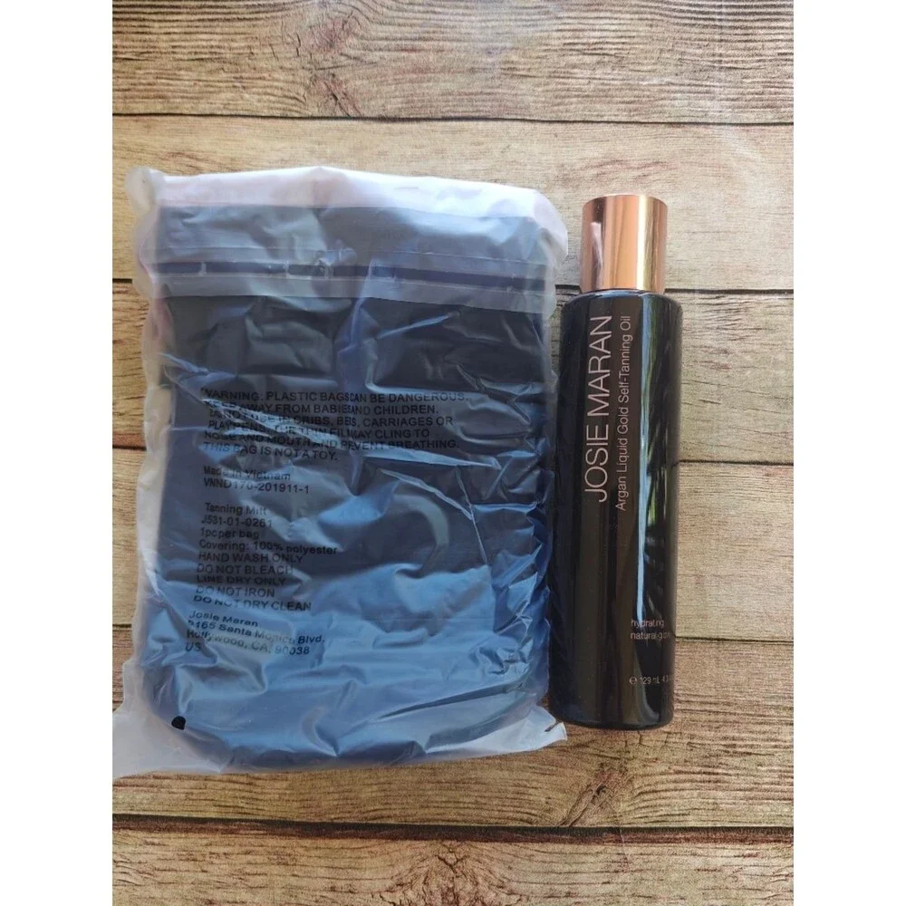 Josie Maran Argan Liquid Gold Self-Tanning Oil Vanilla Apricot 4.3 Fl Oz Mitt
